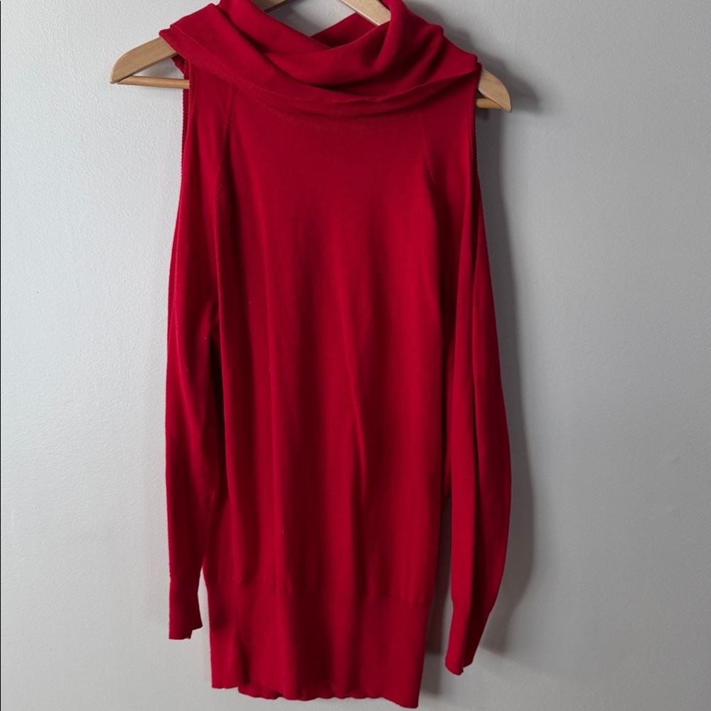 The Limited Vibrant Red Cowl Neck Sweater